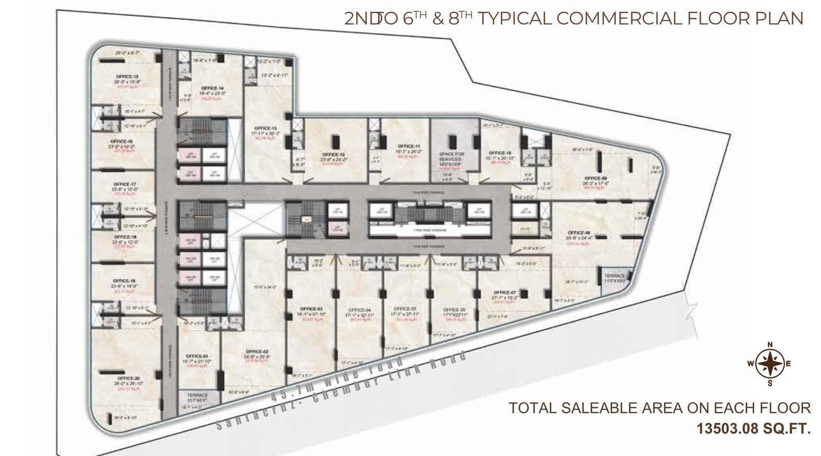 Transcon-Uno-TYPICAL-COMMERCIAL-FLOOR-PLAN